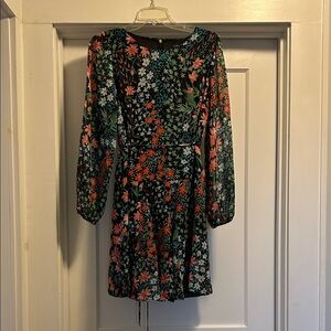 Tommy Hilfiger Multicolor Floral Long Sleeve Women’s Dress, Size 8 Petite, NWOT